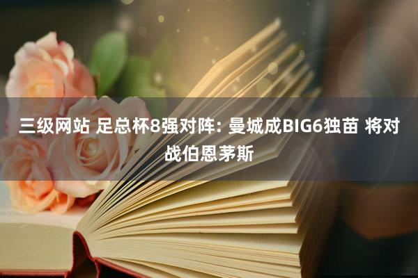 三级网站 足总杯8强对阵: 曼城成BIG6独苗 将对战伯恩茅斯