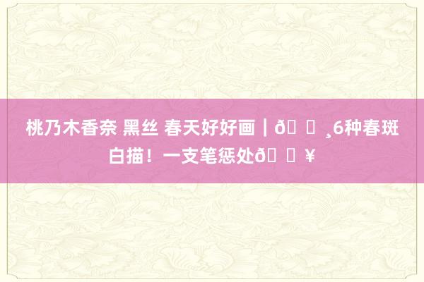 桃乃木香奈 黑丝 春天好好画｜🌸6种春斑白描！一支笔惩处🔥